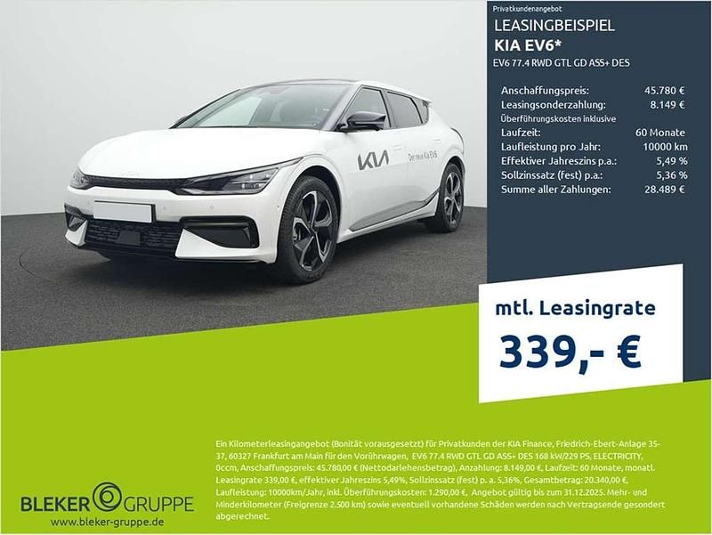 Snow white pearl Gebraucht 2024 Kia EV6 SUV | 45.780 € (Teuer) - Bild 1/3