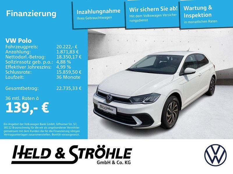 Pure white Neu 2025 VW Polo Life Kleinwagen | 20.222 € (Guter Preis) - Bild 1/4