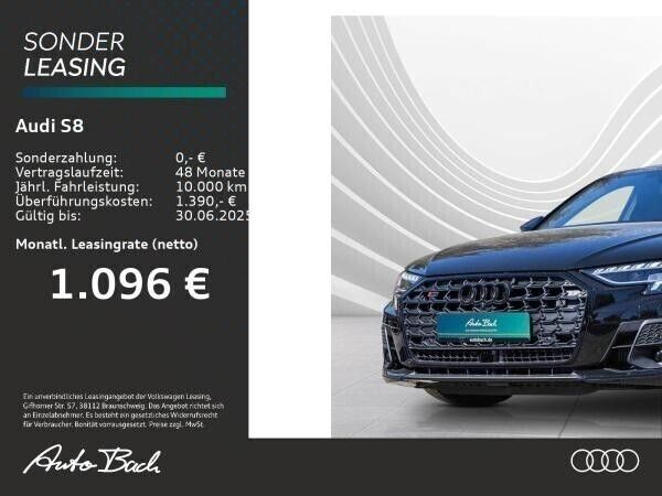Schwarz (mythosschwarz metallic) Neu 2025 Audi S8 Ambiente Limousine | 138.481 € (Fairer Preis) - Bild 1/4
