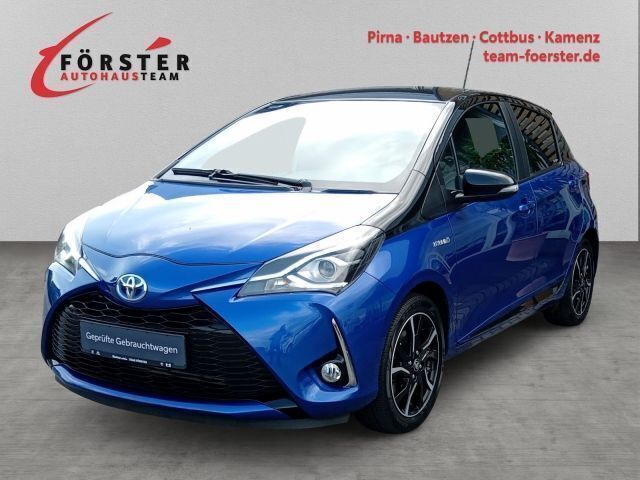 Blau Gebraucht 2017 Toyota Yaris Hybrid Style Limousine | 14.750 € (Fairer Preis) - Bild 1/4