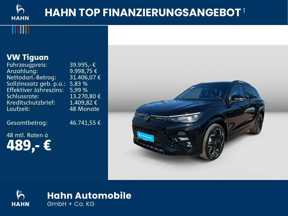 Gebraucht VW Tiguan Style 150 PS (110 kW) 2025 Schwarz SUV