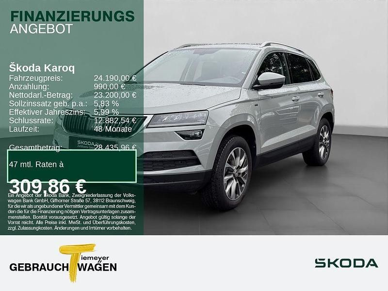 Grau Gebraucht 2022 Skoda Karoq Clever SUV | 24.190 € (Guter Preis) - Bild 1/4