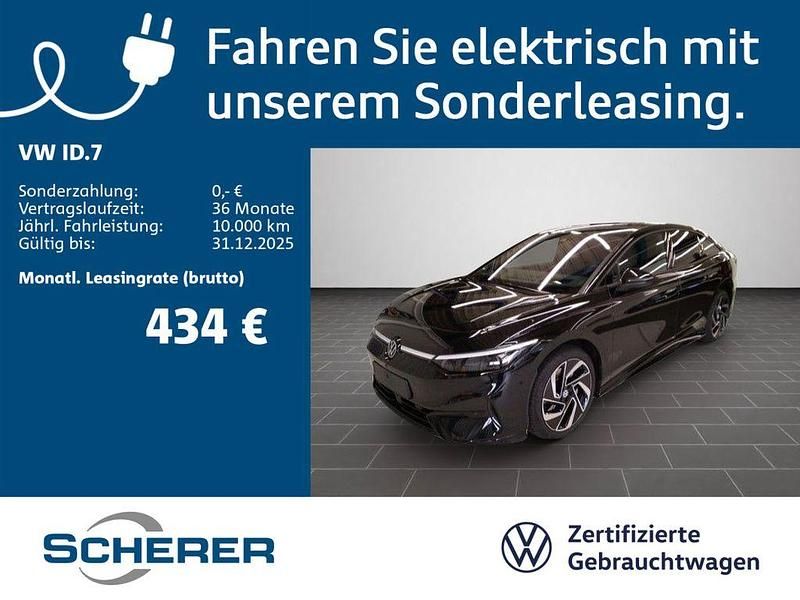 Grenadillschwarz metallic (metallic) Gebraucht 2025 VW ID.7 Pro Limousine | 46.950 € (Teuer) - Bild 1/4