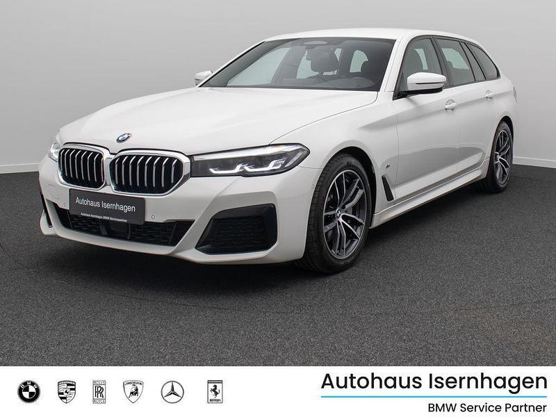 Alpinweiß uni300schwarz Gebraucht 2021 BMW 530 M Sport Limousine | 28.499 € (Superpreis) - Bild 1/4