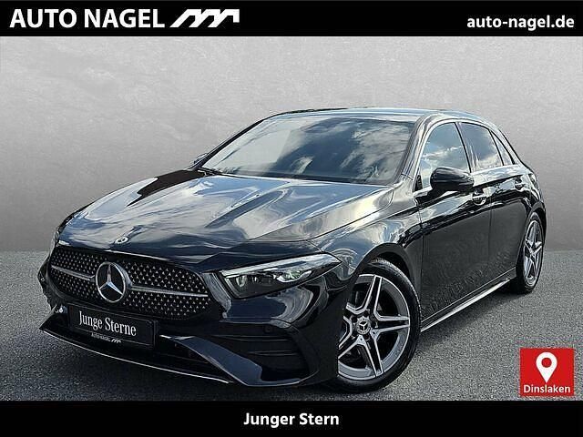 Nachtschwarz unilack Gebraucht 2024 Mercedes A200 AMG line Kleinwagen | 35.490 € (Teuer) - Bild 1/2