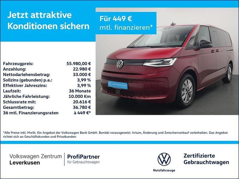 Fortana rot Gebraucht 2024 VW T7 Life Van | 55.980 € (Fairer Preis) - Bild 1/4