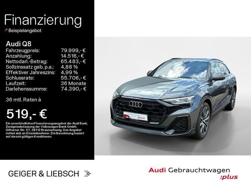 Daytonagrau perleffekt Gebraucht 2024 Audi Q8 S-Line SUV | 79.999 € (Fairer Preis) - Bild 1/4