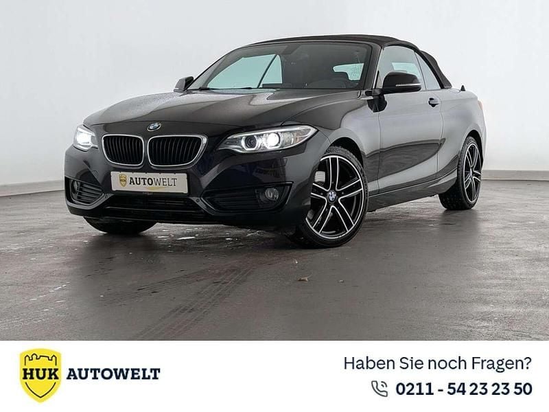 Schwarz Gebraucht 2016 BMW 220 Advantage Cabrio | 17.960 € (Guter Preis) - Bild 1/3