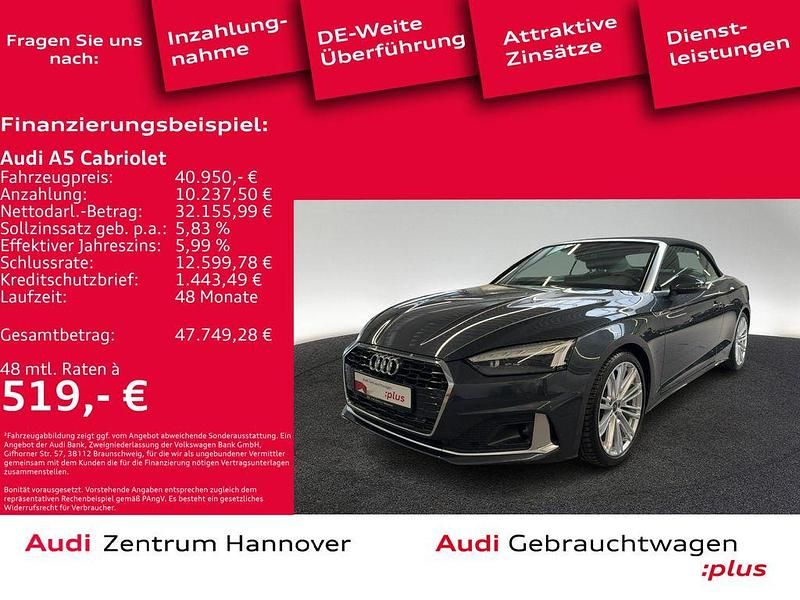 Manhattangrau metallic Gebraucht 2024 Audi A5 Cabriolet Advanced Plus Cabrio | 40.950 € (Guter Preis) - Bild 1/4