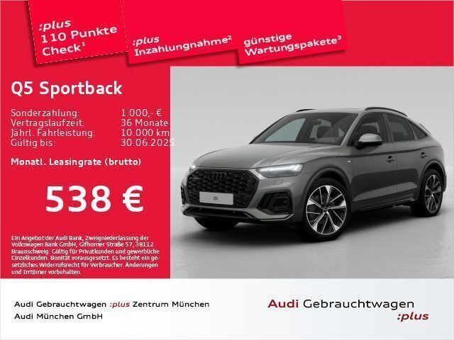 Chronosgrau metallic Gebraucht 2024 Audi Q5 Sportback Business SUV | 62.393 € - Bild 1/2