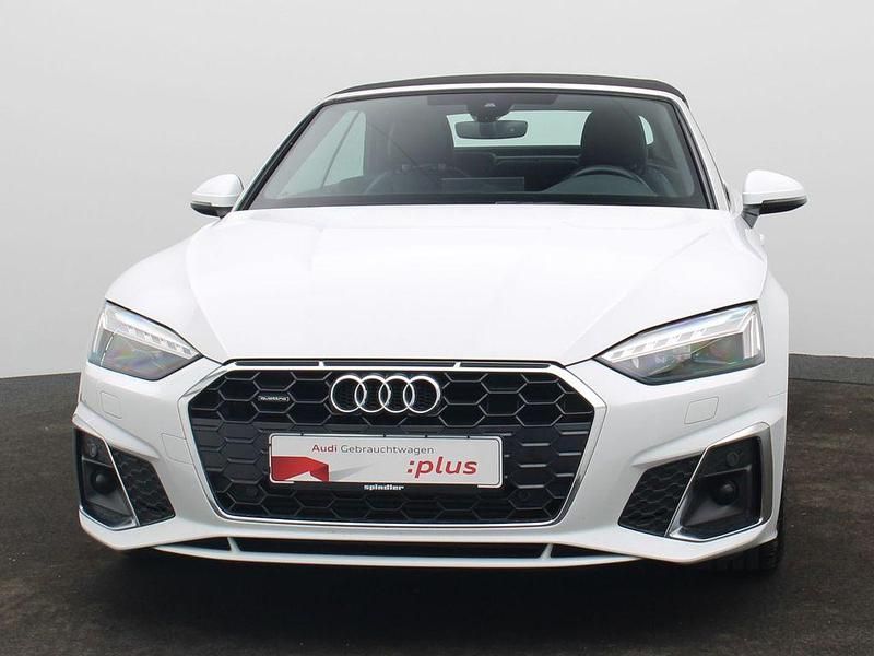 Gebraucht Audi A5 Cabriolet S-Line 204 PS (150 kW) 2023 Gletscherweiß metallic Cabrio