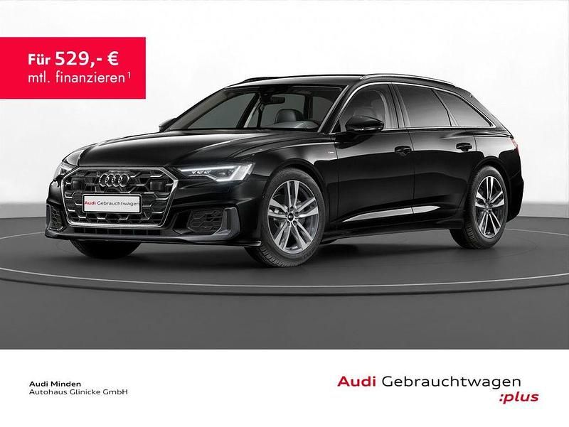 Mythosschwarz metallic Gebraucht 2025 Audi A6 S-Line Kombi | 49.350 € (Fairer Preis) - Bild 1/3