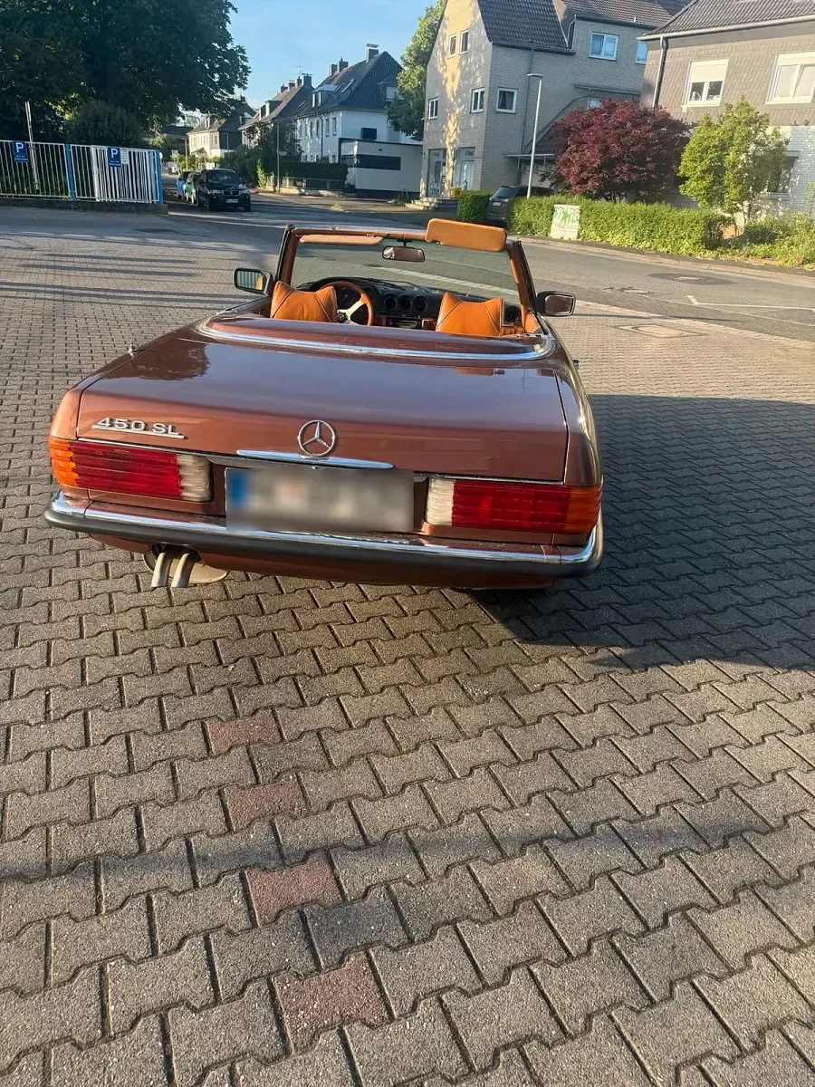 Gebraucht Mercedes SL450 215 PS (158 kW) 1977 Braun Cabrio
