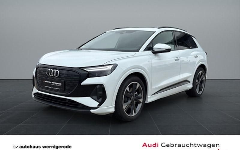 Weiß Gebraucht 2025 Audi Q4 e-tron Comfort SUV | 65.996 € - Bild 1/4