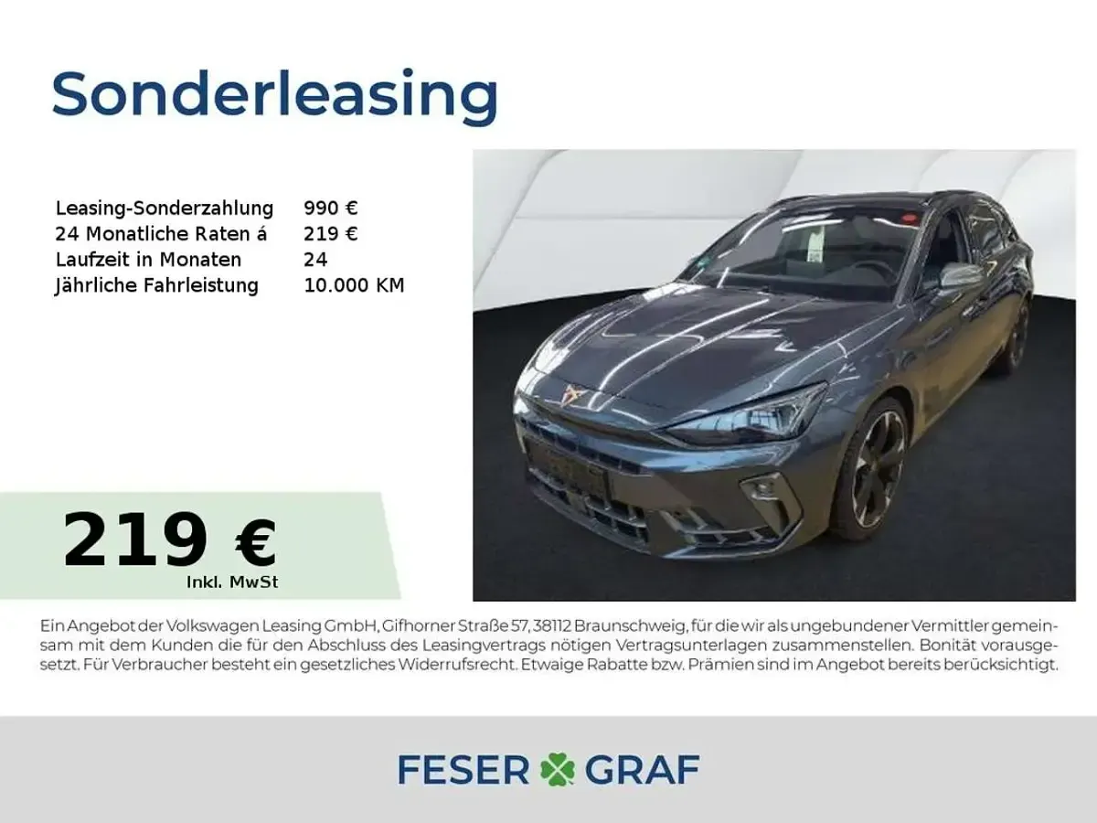 Second-hand Cupra Leon 150 CP (110 kW) 2025 Gri Break
