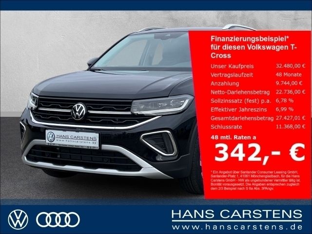Schwarz Neu 2025 VW T-Cross Style SUV | 32.480 € (Etwas zu teuer) - Bild 1/4