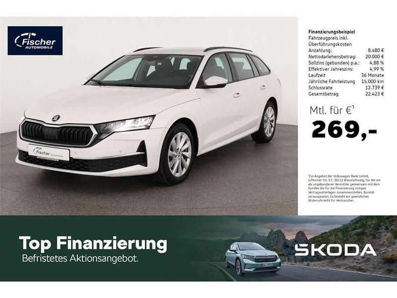 Weiss Gebraucht 2024 Skoda Octavia Selection Kombi | 28.480 € (Superpreis) - Bild 1/4