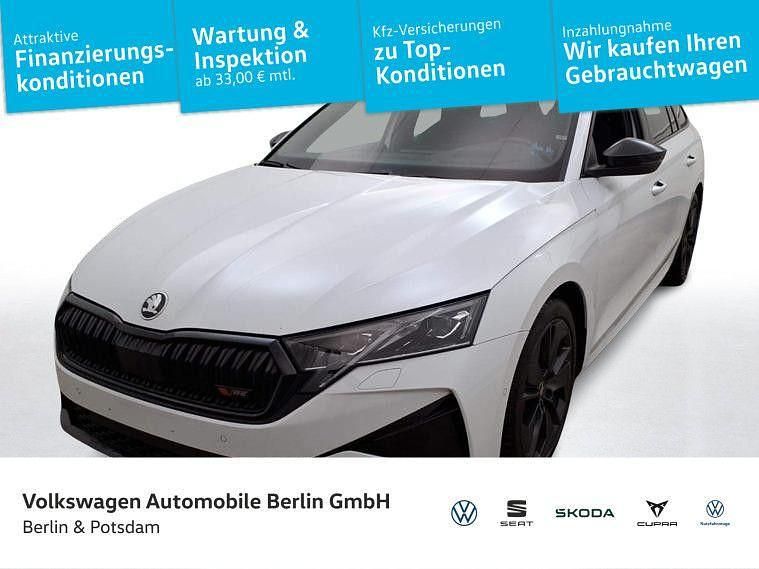 Moon weiß metallic Gebraucht 2025 Skoda Octavia RS Kombi | 36.450 € (Fairer Preis) - Bild 1/3