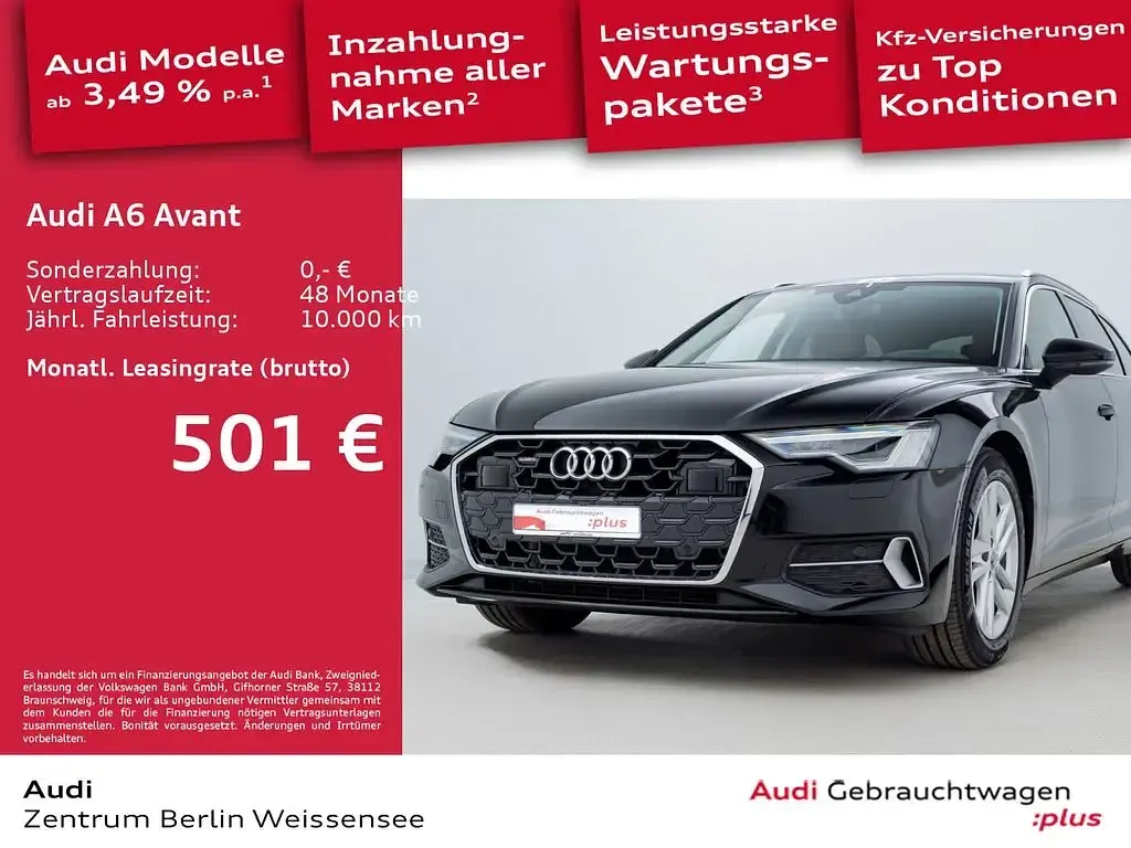 Gebraucht Audi A6 Performance 286 PS (210 kW) 2024 Mythosschwarz metallic Kombi