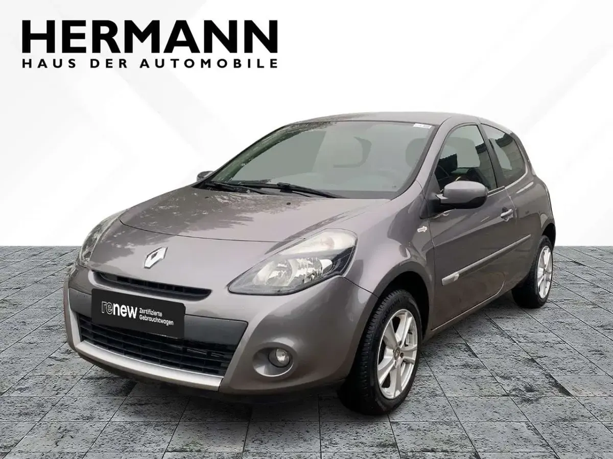 Gebraucht Renault Clio III 75 PS (55 kW) 2012 Stahlgrau metallic (grau) Kleinwagen