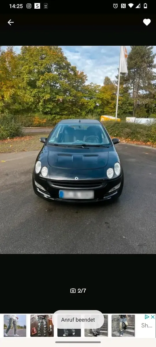Second-hand Smart ForFour Pulse 74 CP (54 kW) 2004 Negru Hatchback