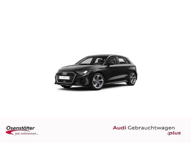 Mythosschwarz metallic Gebraucht 2023 Audi A3 S-Line | 27.650 € (Guter Preis) - Bild 1/4