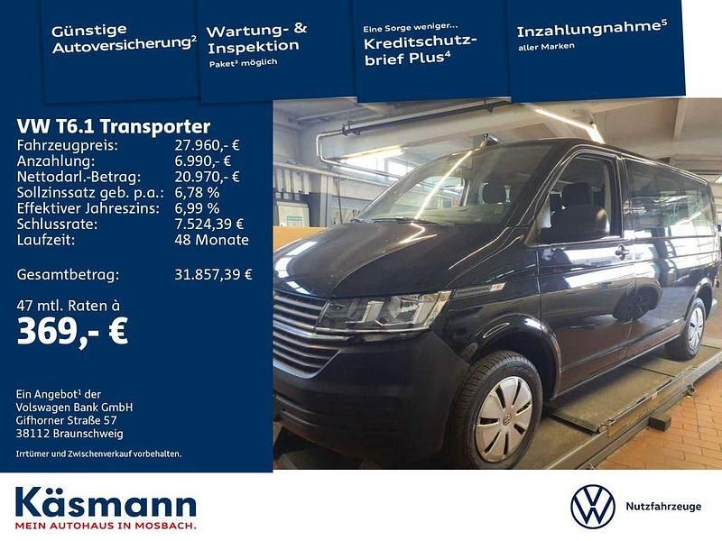 Schwarz Gebraucht 2021 VW T6.1 Van | 27.960 € (Fairer Preis) - Bild 1/4