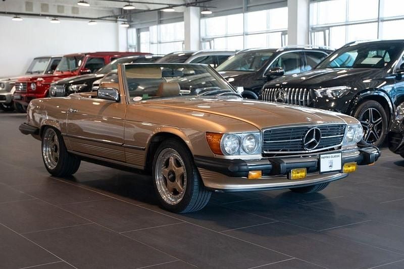 Second-hand Mercedes SL380 1981 Auriu Cabrio