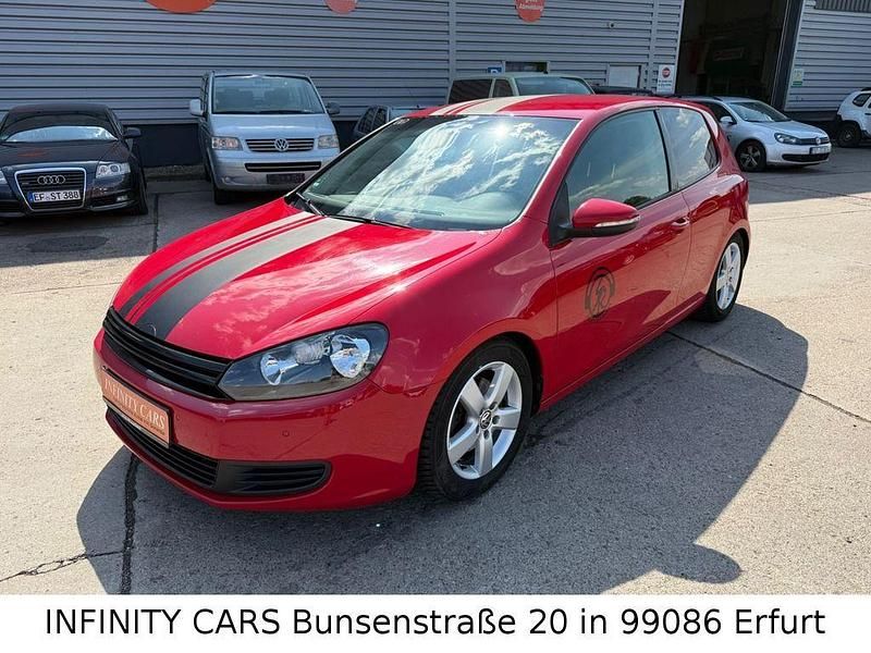Gebraucht VW Golf VI Comfortline 122 PS (89 kW) 2009 Rot Kleinwagen