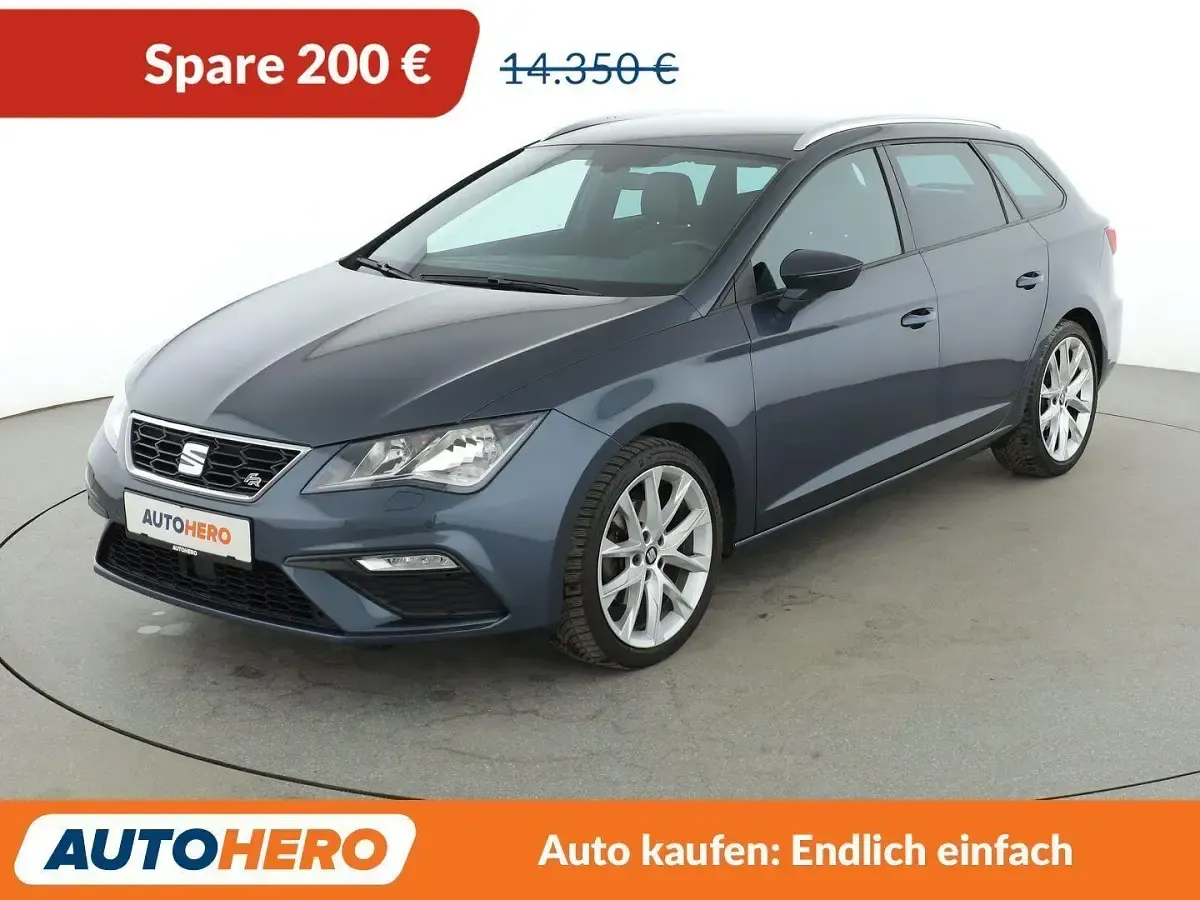 Usata Seat Leon FR 131 CV (96 kW) 2018 Grigio Station wagon