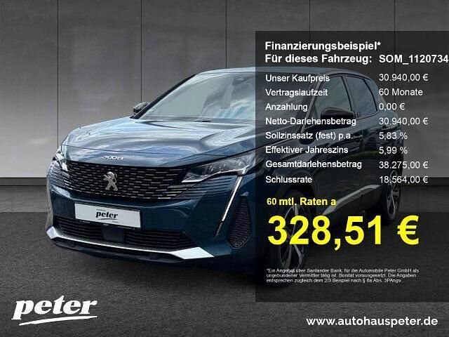 Blau Gebraucht 2023 Peugeot 3008 Allure SUV | 30.940 € (Etwas zu teuer) - Bild 1/4