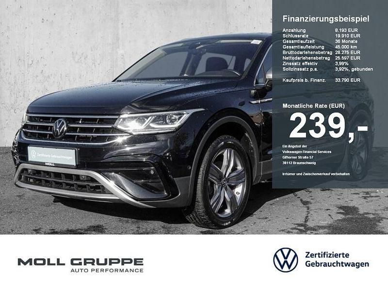 Schwarz Gebraucht 2022 VW Tiguan Allspace Elegance SUV | 33.790 € (Fairer Preis) - Bild 1/4