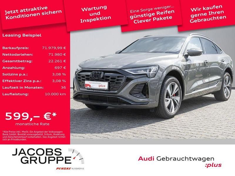 Grau Gebraucht 2024 Audi Q8 Sportback e-tron S-Line SUV | 71.980 € (Teuer) - Bild 1/4