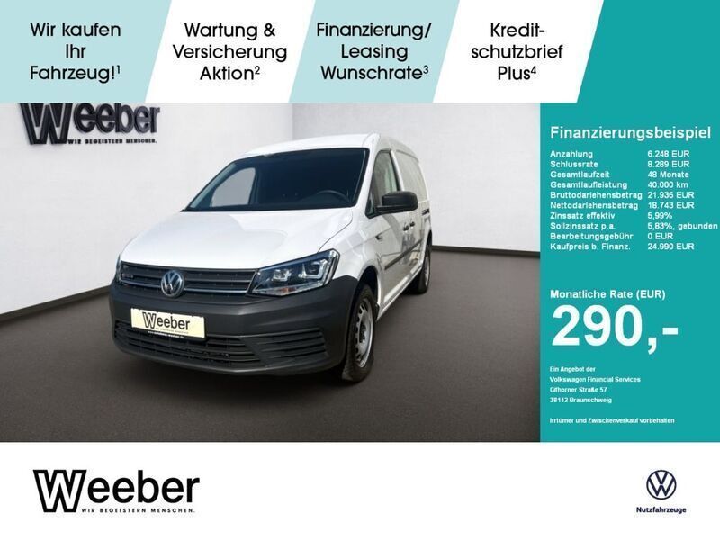 Candyweiß Gebraucht 2020 VW Caddy Maxi Van / Kleinbus | 23.490 € (Fairer Preis) - Bild 1/4