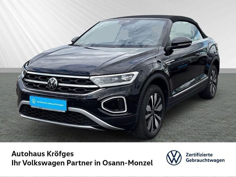 Schwarz Gebraucht 2024 VW T-Roc Cabriolet Move Cabrio | 26.990 € (Superpreis) - Bild 1/4