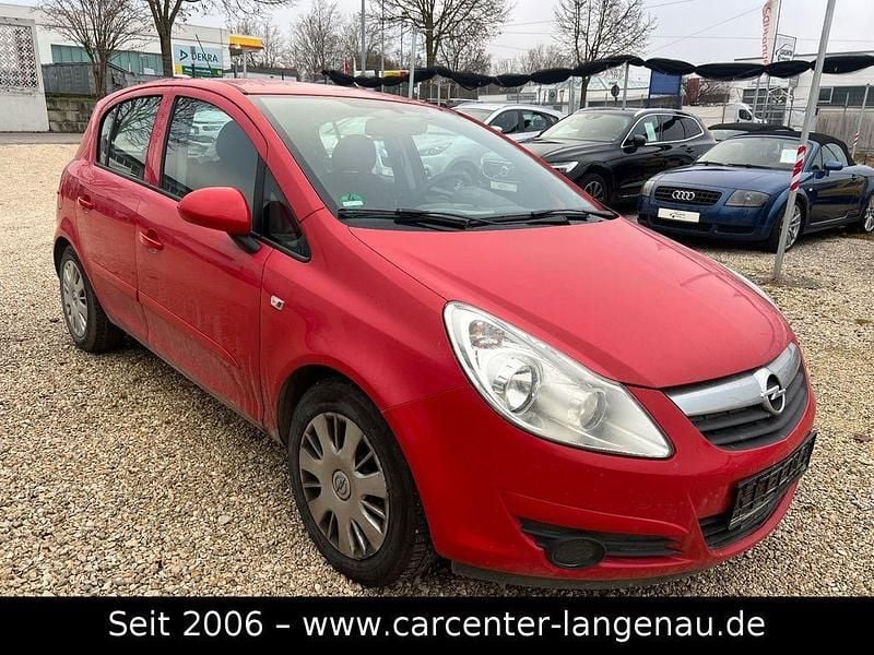 Rot Gebraucht 2007 Opel Corsa Edition Limousine | 599 € (Superpreis) - Bild 1/3