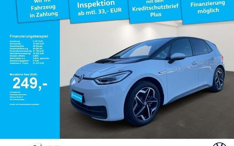 Gletscherweiß metallic Gebraucht 2022 VW ID.3 Pure Kleinwagen | 21.590 € (Superpreis) - Bild 1/4