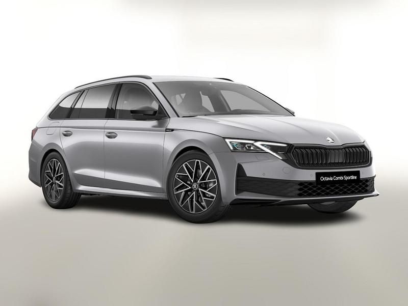 Brillant silver metallic Neu 2025 Skoda Octavia SportLine Kombi | 34.188 € (Guter Preis) - Bild 1/3
