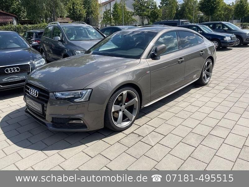 Grau Gebraucht 2015 Audi A5 Sportback S-Line Limousine | 14.999 € (Guter Preis) - Bild 1/4