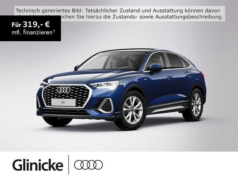 Blau Gebraucht 2024 Audi Q3 Sportback S-Line SUV | 42.330 € (Fairer Preis) - Bild 1/3