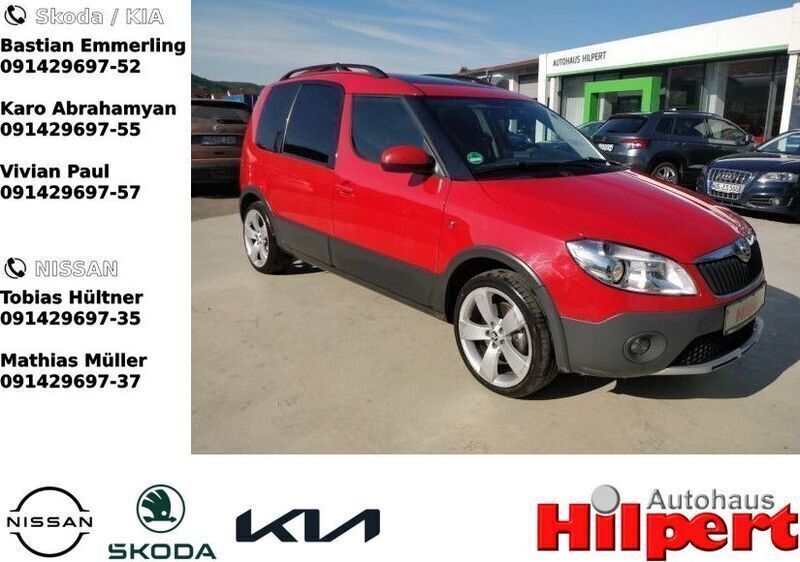 Rot Gebraucht 2014 Skoda Roomster Scout Kombi | 7.640 € (Fairer Preis) - Bild 1/4