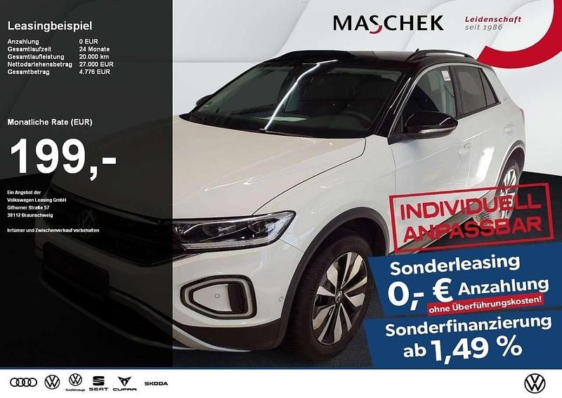 Gebraucht VW T-Roc Goal 150 PS (110 kW) 2025 Pure white schwarz SUV