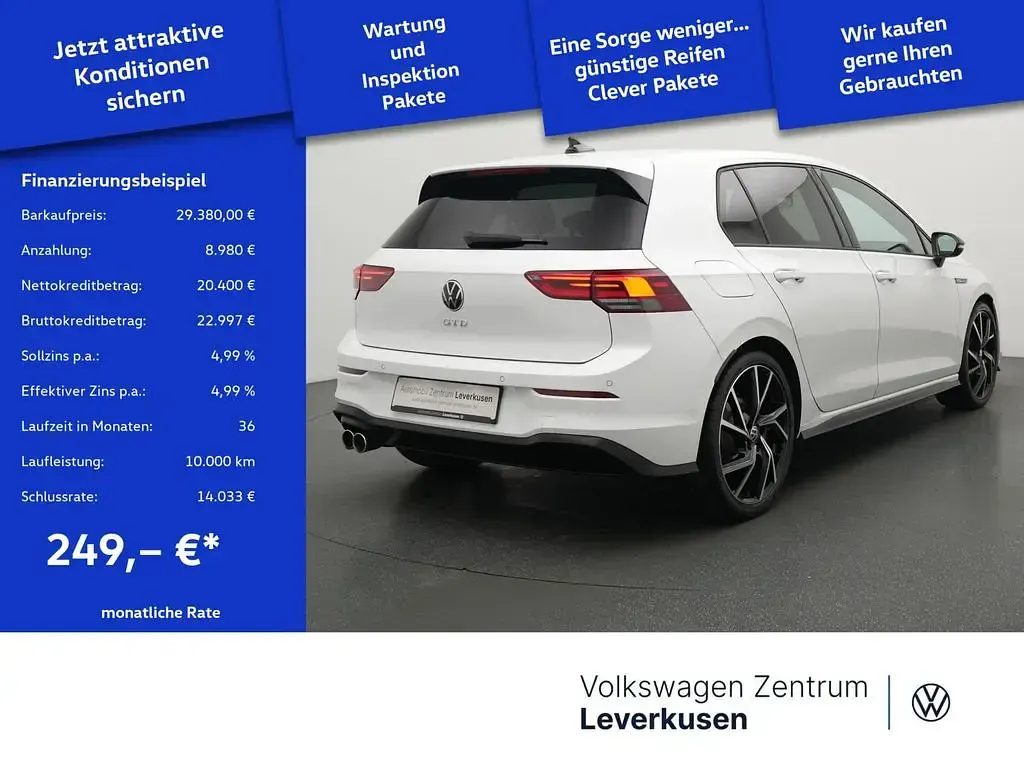 Gebraucht VW Golf VIII GTD 200 PS (147 kW) 2024 Weiss Limousine