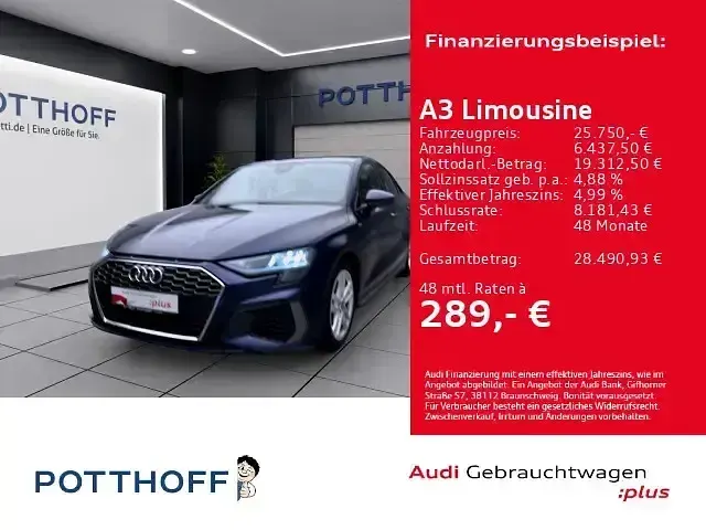 Gebraucht Audi A3 S-Line 150 PS (110 kW) 2022 Limousine