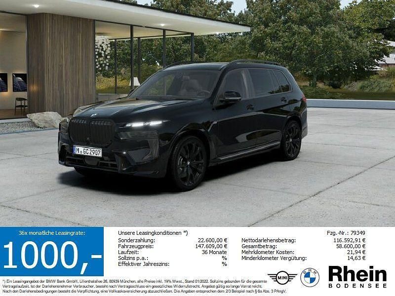 Saphirschwarz metallic Neu 2025 BMW X7 M Sport SUV | 114.980 € - Bild 1/4