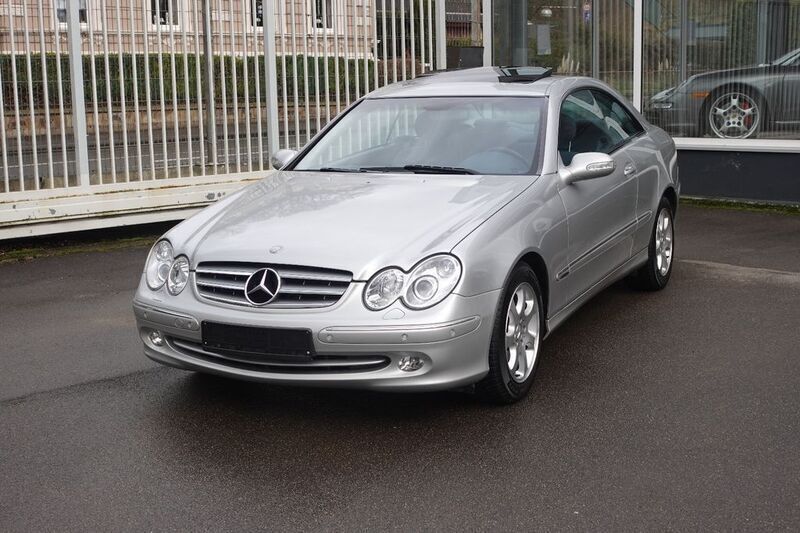 Brillantsilber metalliclack (metallic) Gebraucht 2003 Mercedes CLK200 Elegance Coupé | 13.900 € - Bild 1/4