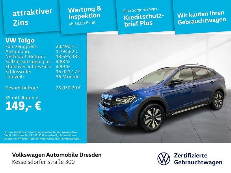 Gebraucht VW Taigo Goal 95 PS (69 kW) 2025 Blau SUV