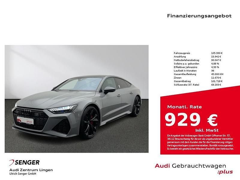 Nardograu Gebraucht 2023 Audi RS7 Sportback Sport Kleinwagen | 105.990 € (Teuer) - Bild 1/4