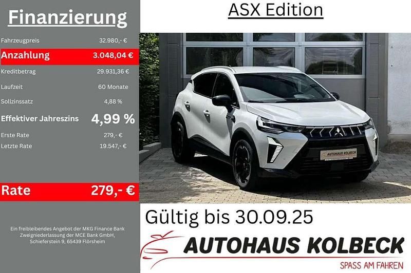 Himalayaweiß Neu 2025 Mitsubishi ASX Edition SUV | 32.980 € (Fairer Preis) - Bild 1/4