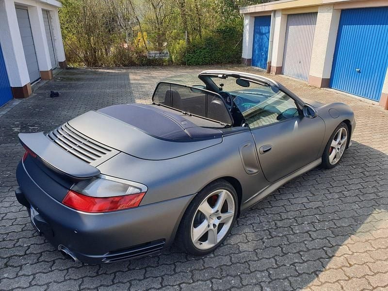 Blau Gebraucht 2004 Porsche 996 Turbo Cabrio | 68.000 € (Superpreis) - Bild 1/4